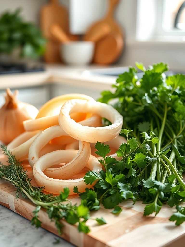 Cooking steps for Air Fryer Onion Rings