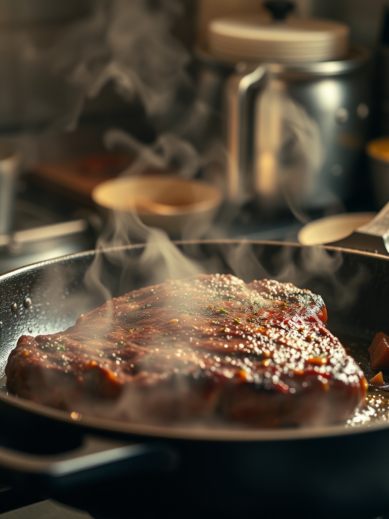 Cast Iron Seared Steak: Best, Easy Homemade Recipe 2 Ingredients for Cast Iron Seared Steak