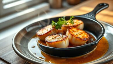 Cast Iron Skillet Perfectly Seared Scallops