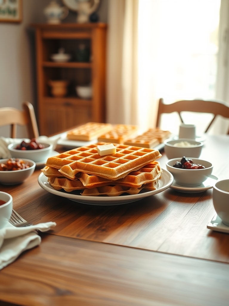 Serving and storage tips for Classic Homemade Waffles