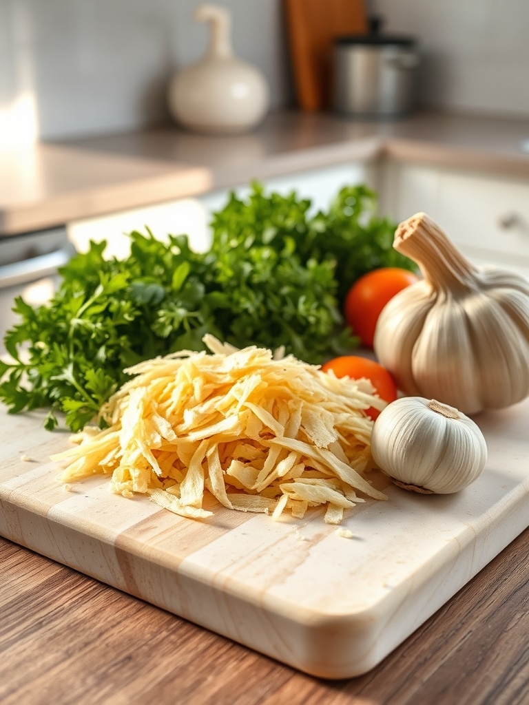 Cooking steps for Crispy Garlic Parmesan