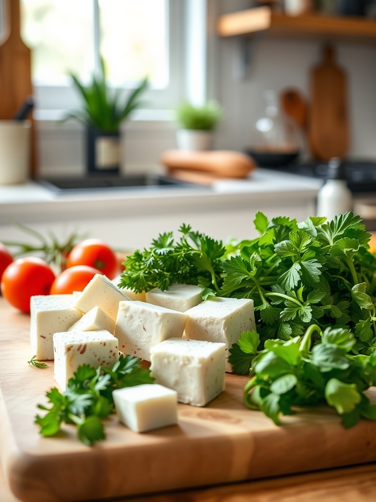 Cooking steps for High Protein Vegan Tofu Cubes