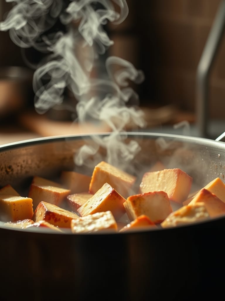 Ingredients for High Protein Vegan Tofu Cubes
