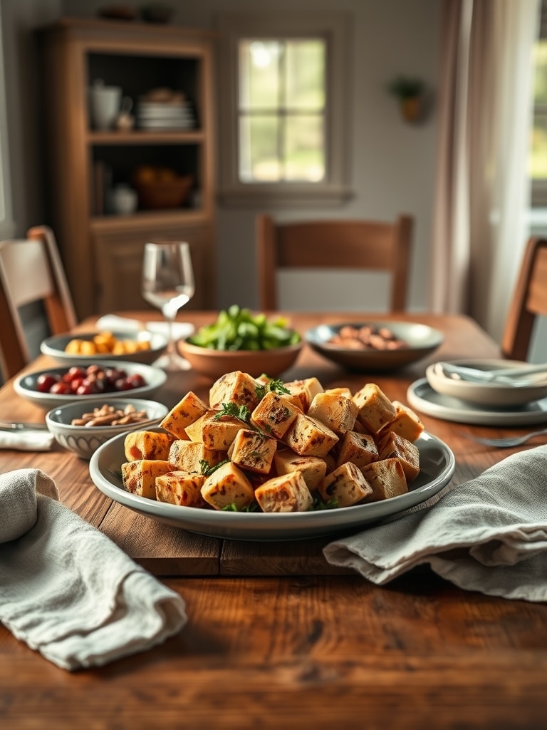 Serving and storage tips for High Protein Vegan Tofu Cubes