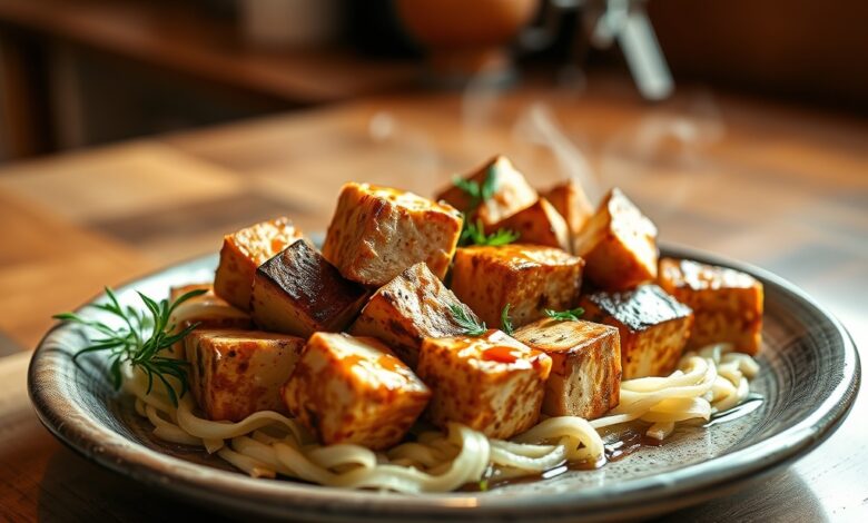 High Protein Vegan Tofu Cubes