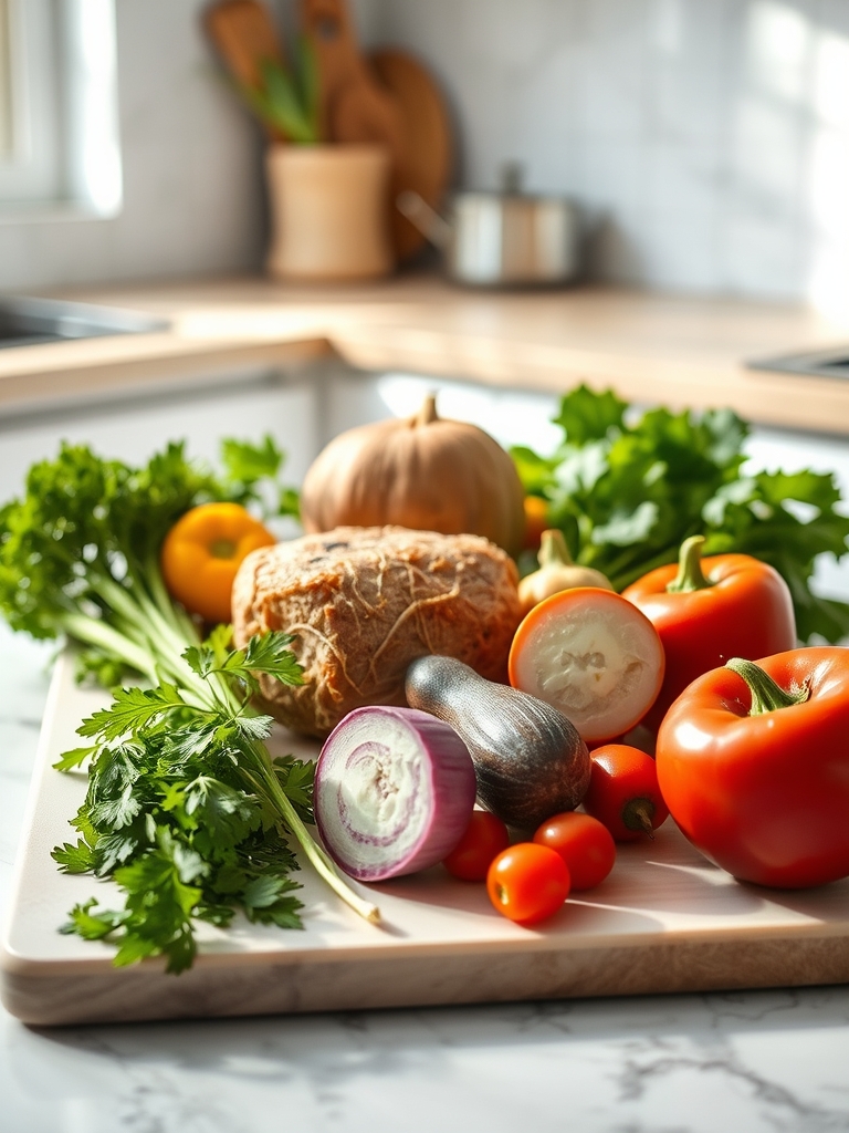 Cooking steps for Plant-Based Roast Development