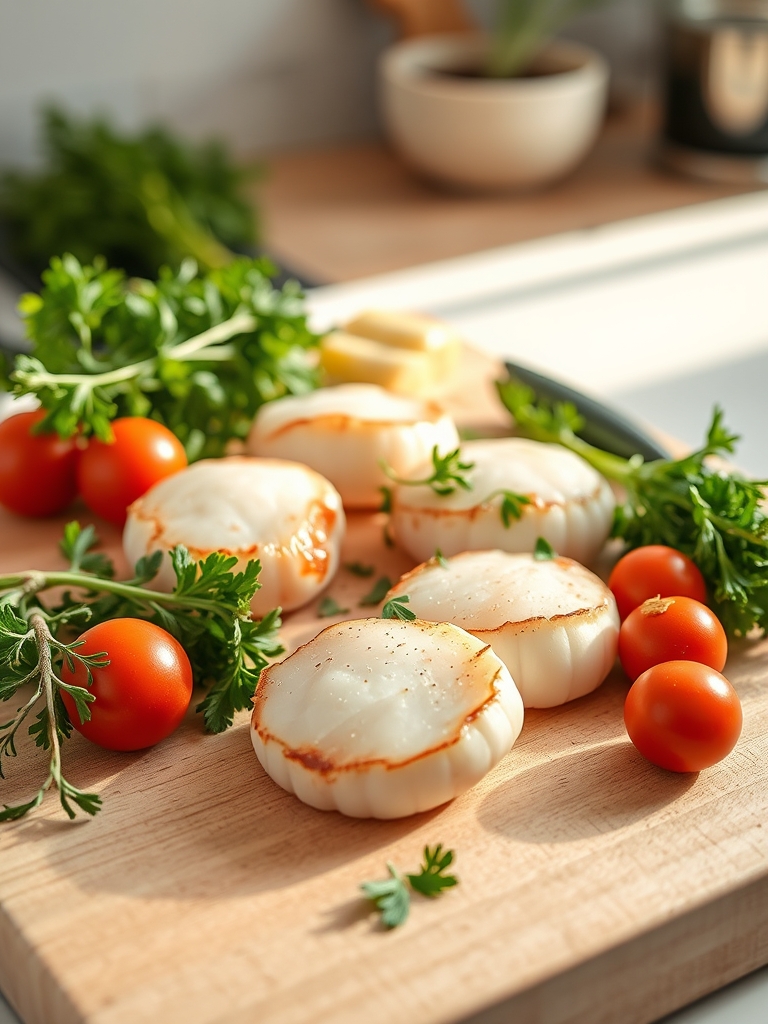 Cooking steps for Restaurant-Style Scallops seared