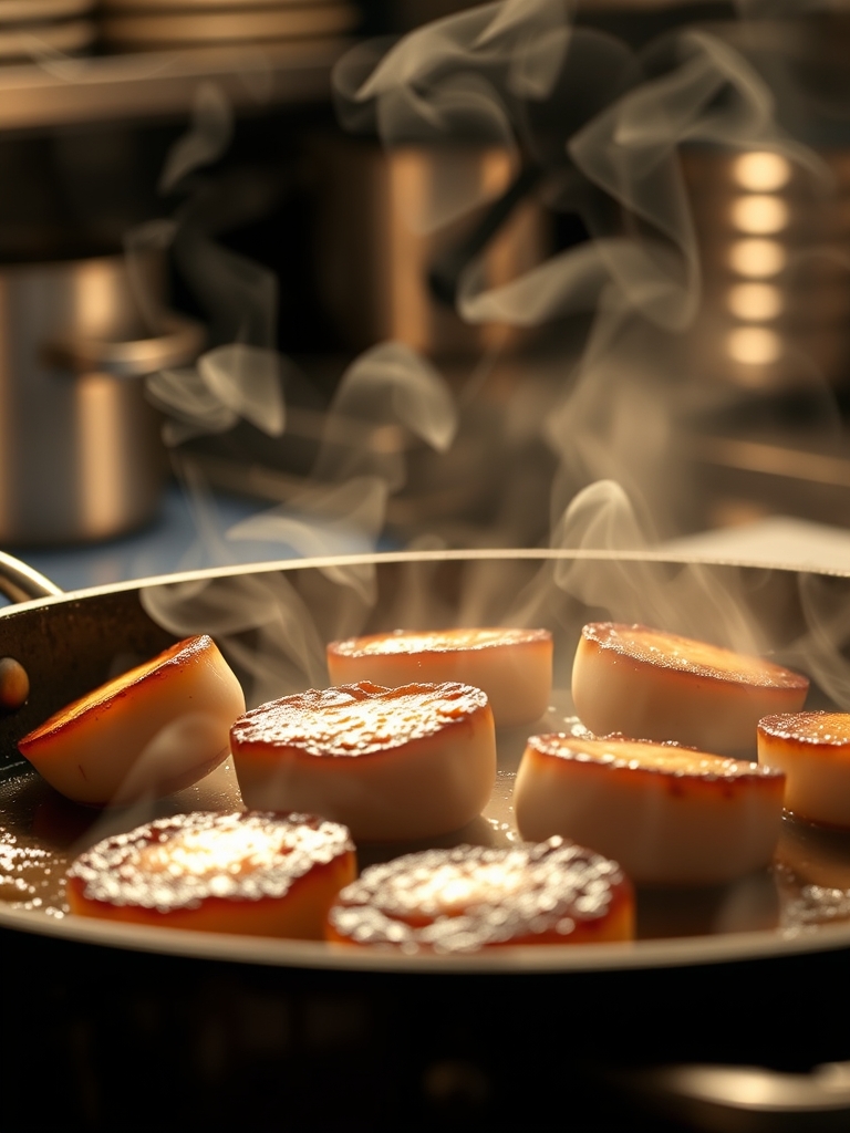 Ingredients for Restaurant-Style Scallops seared
