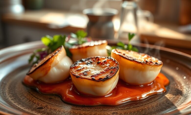 Restaurant-Style Scallops seared
