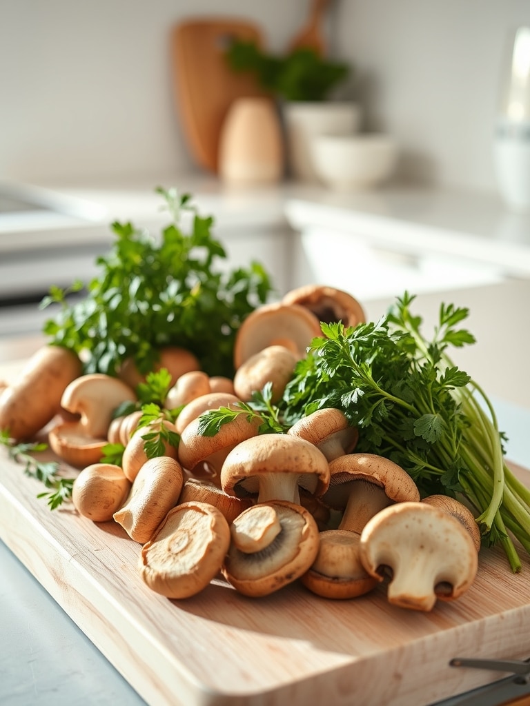 Cooking steps for Smoky Umami Fried Mushrooms