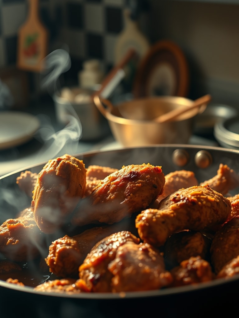 Ingredients for Spiced Fried Chicken