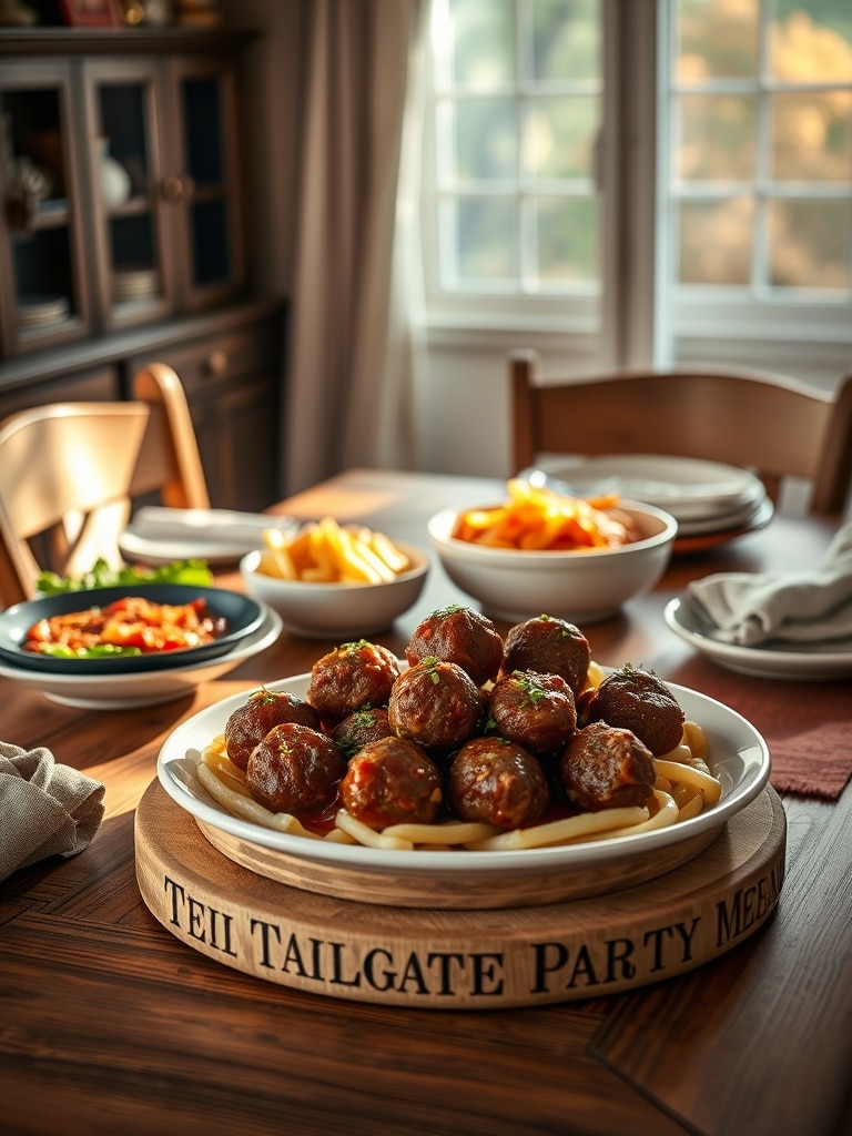 Serving and storage tips for Tailgate Party Meatballs
