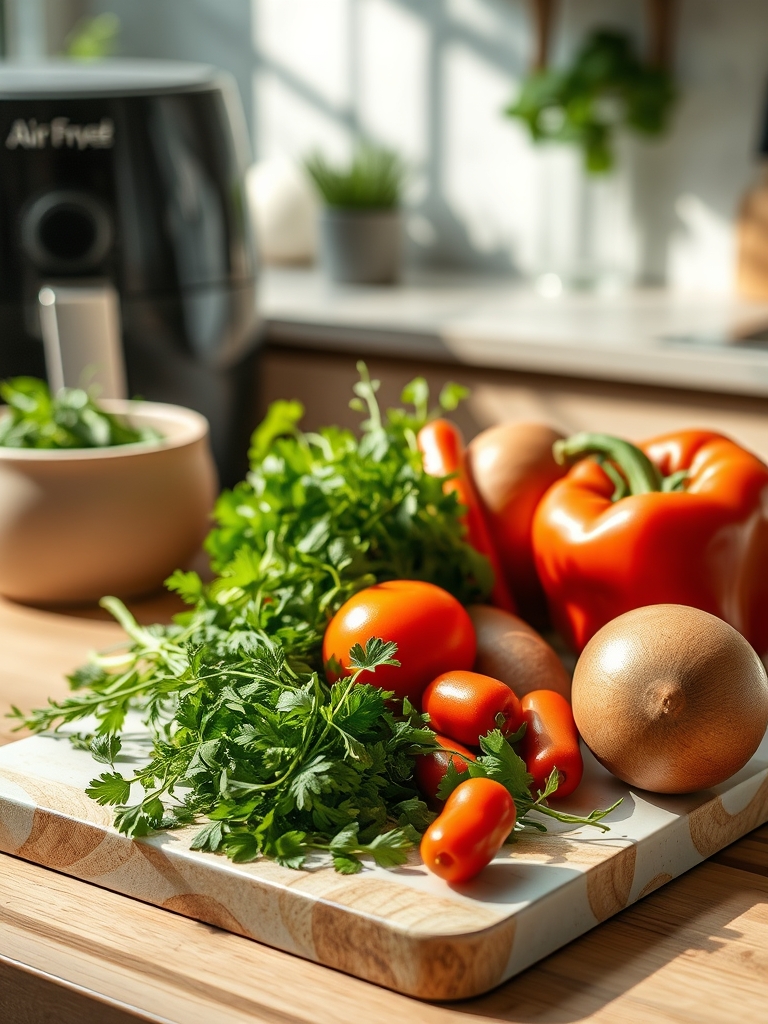 Cooking steps for Air Fryer Crispy Chicken Thighs