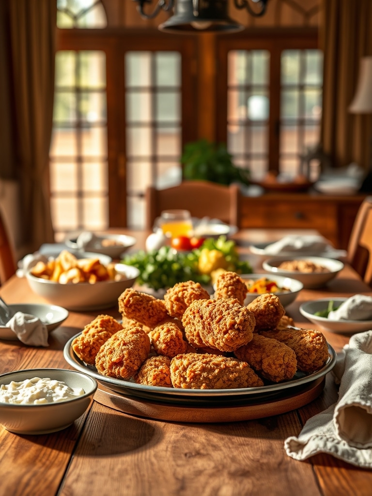 Serving and storage tips for Extra Crispy Fried Chicken