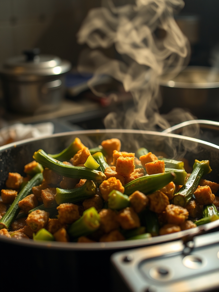 Ingredients for Fried Okra