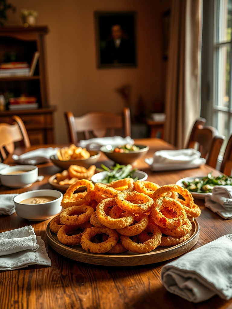 Serving and storage tips for Game Day Onion Rings