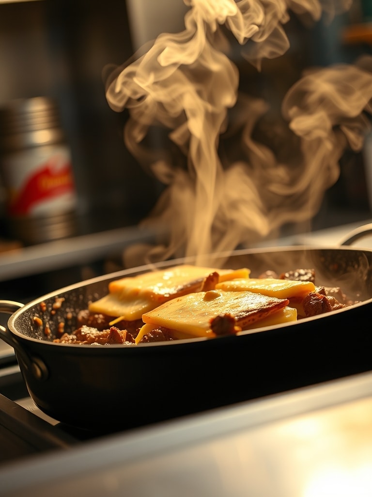 Ingredients for Philly Cheesesteak Sandwich