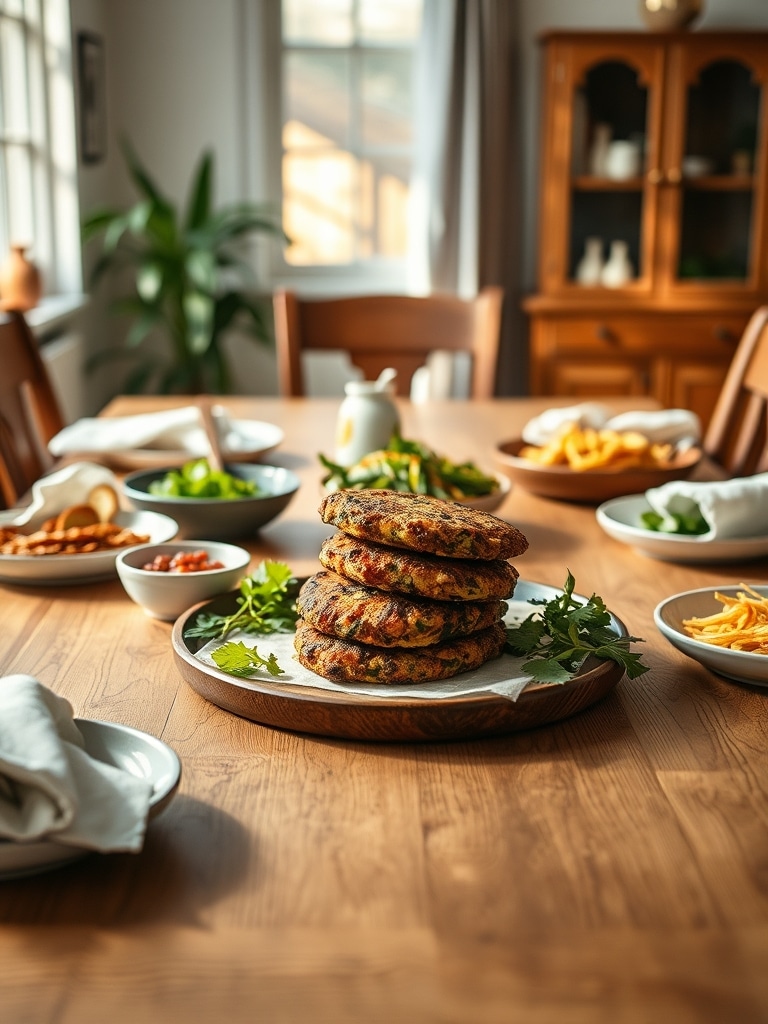 Serving and storage tips for Plant-Based Crunchy Fritters