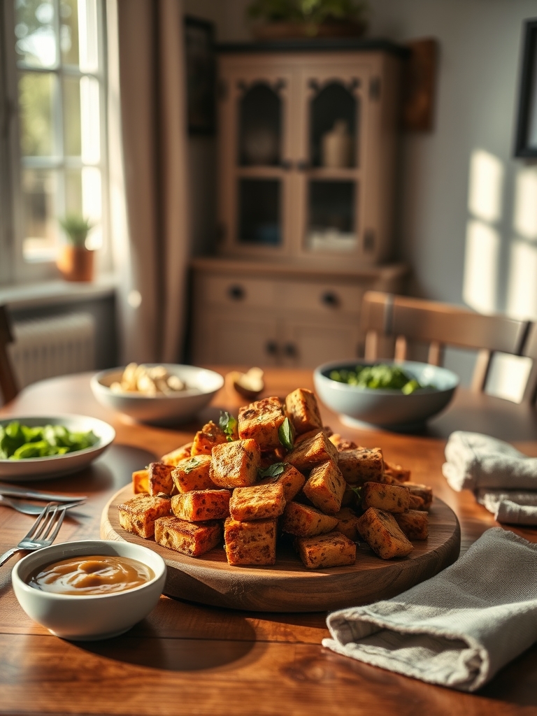 Serving and storage tips for Vegan Crispy Tofu