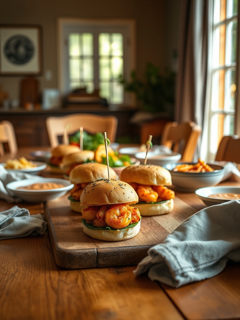 Serving and storage tips for Air Fryer Buffalo Shrimp Sliders
