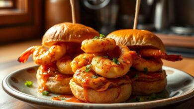 Air Fryer Buffalo Shrimp Sliders