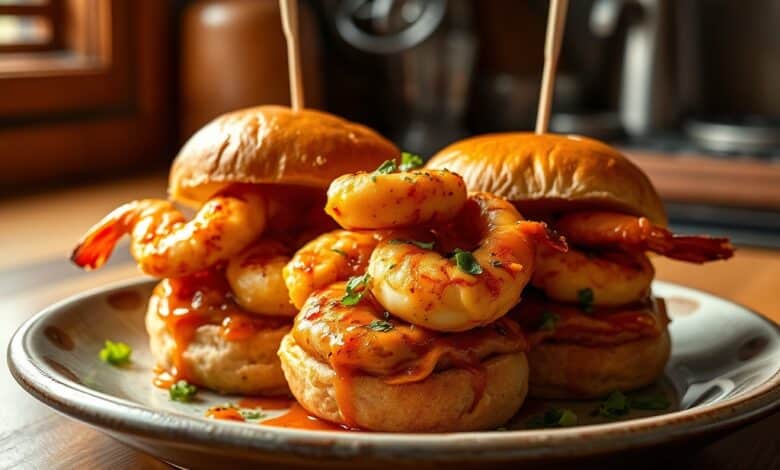 Air Fryer Buffalo Shrimp Sliders