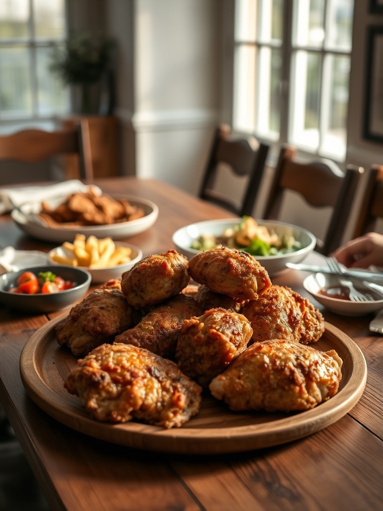 Serving and storage tips for Air Fryer Crispy Chicken Thighs