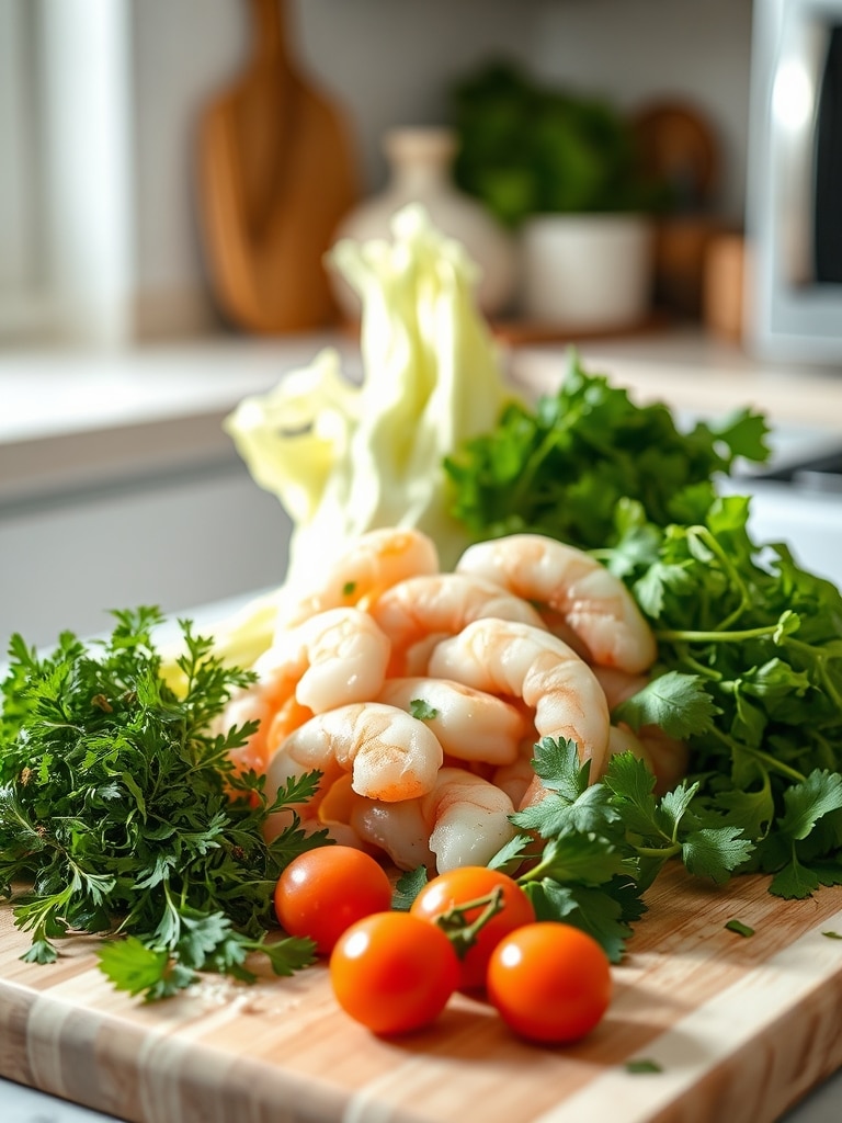 Cooking steps for Air Fryer Crispy Shrimp Tacos