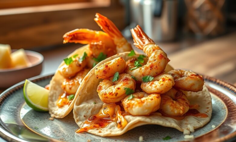 Air Fryer Crispy Shrimp Tacos