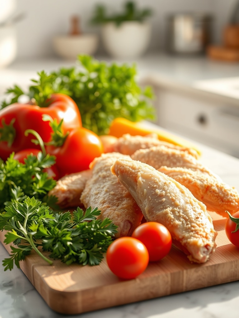 Cooking steps for Air Fryer Parmesan Wings