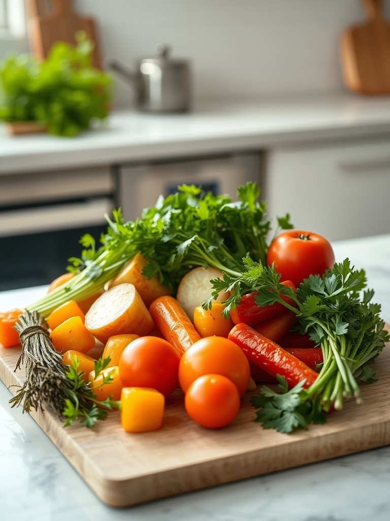 Cooking steps for Air Fryer Roasted Vegetables