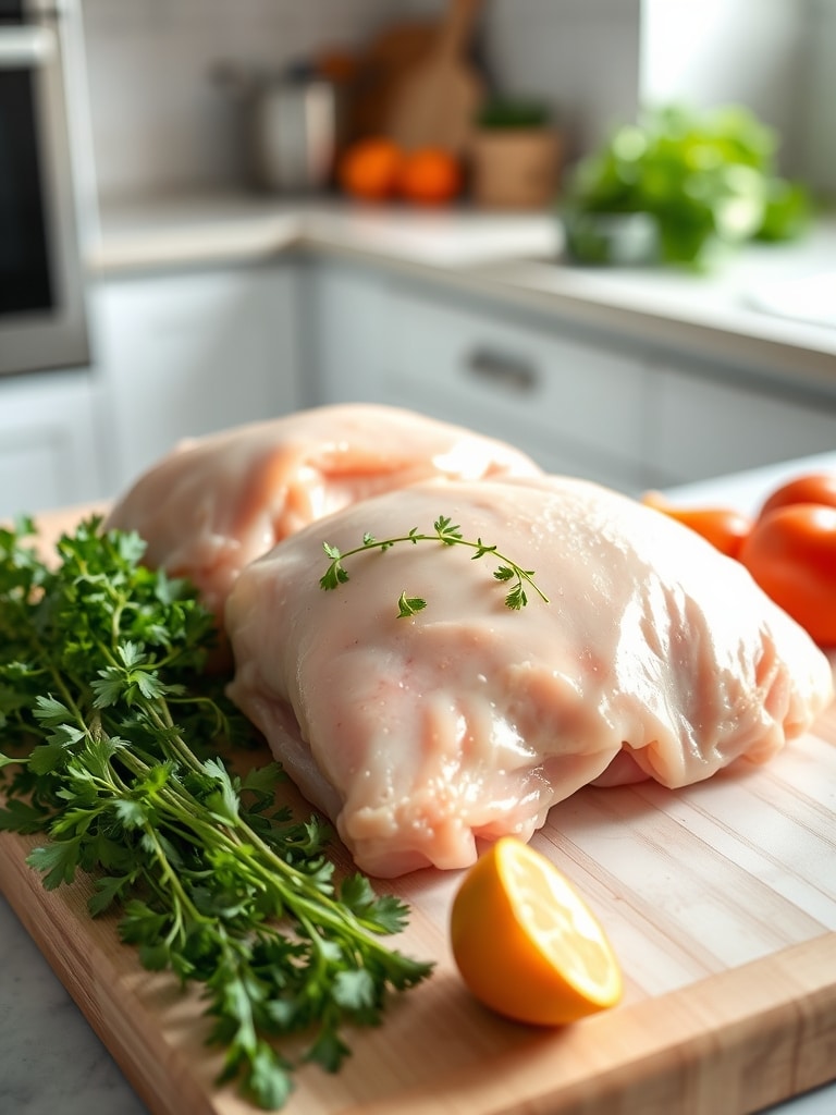 Cooking steps for Air Fryer Sheet Pan Chicken Thighs
