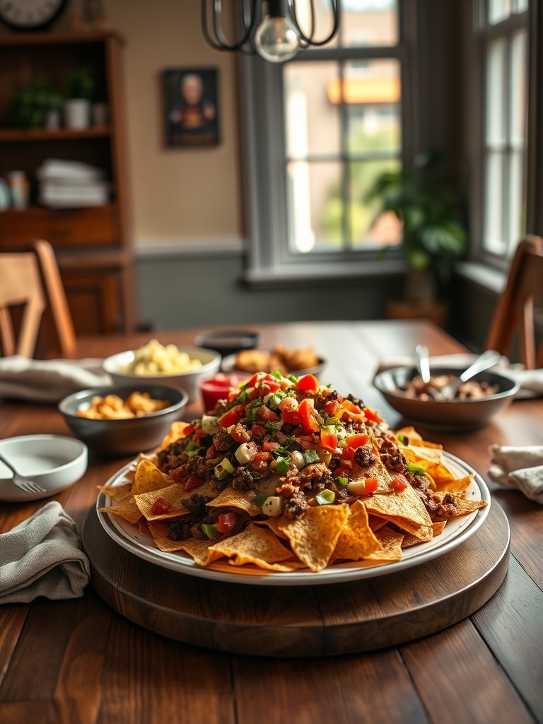 Serving and storage tips for Game Day Loaded Nachos