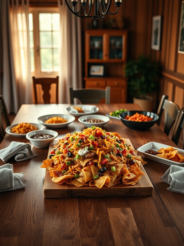 Serving and storage tips for Game Day Nachos Grande