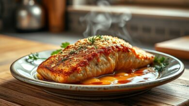 Garlic Parmesan Crispy Salmon