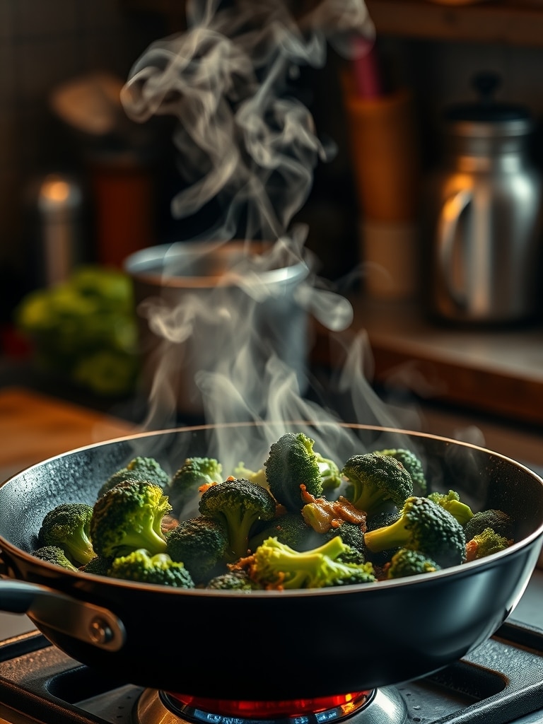 Ingredients for High-Protein Broccoli Bowl