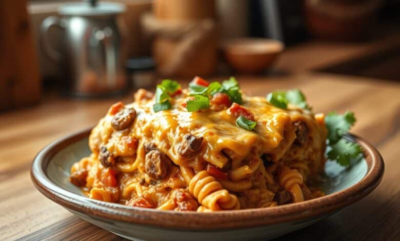 Plant-Based Cheesy Taco Casserole
