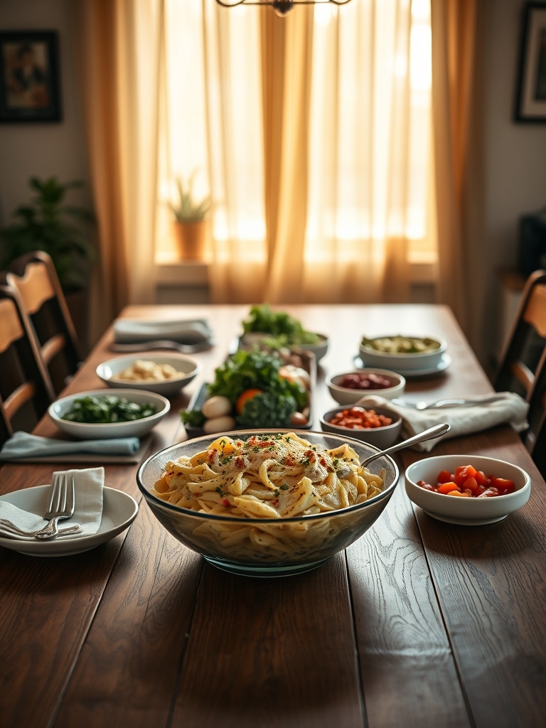 Serving and storage tips for Plant-Based Creamy Pasta Bake