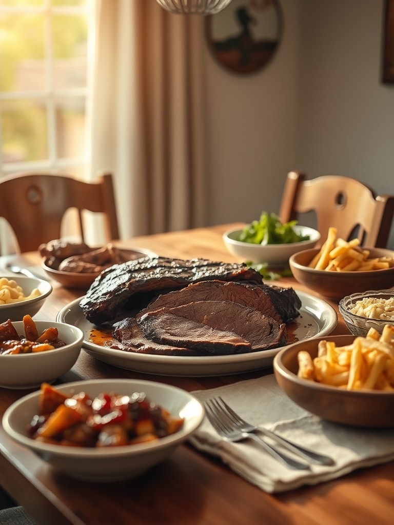 Serving and storage tips for Smoked Brisket Texas Style