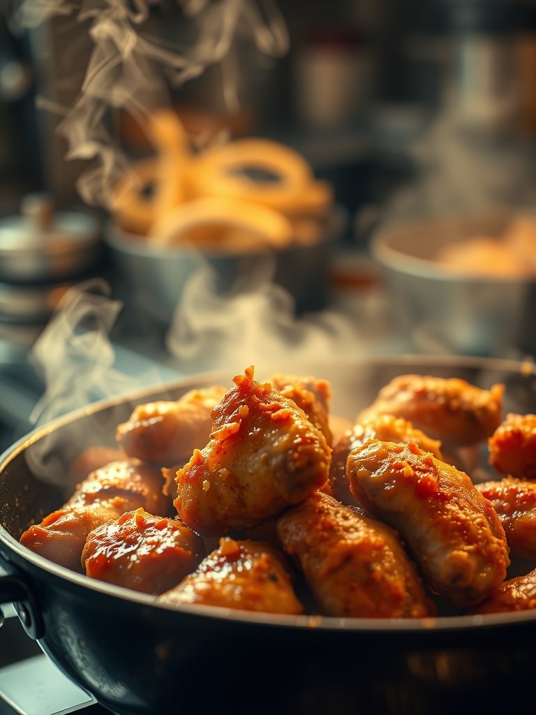 Ingredients for Spicy Crispy Garlic Chicken Wings