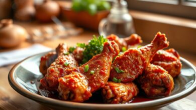 Spicy Crispy Garlic Chicken Wings