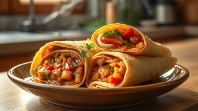 Spicy Tangy Crunch Wrap