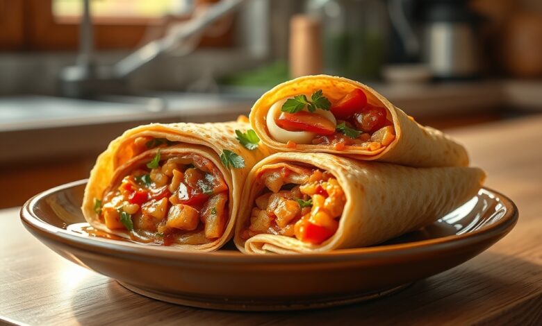Spicy Tangy Crunch Wrap