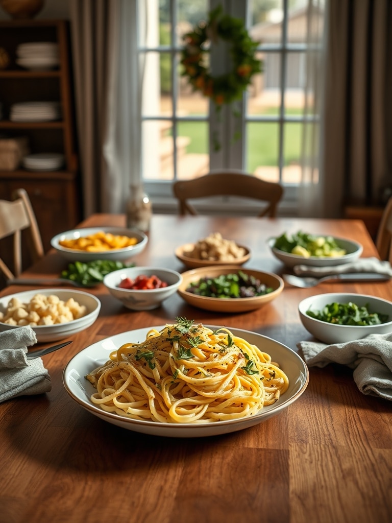 Serving and storage tips for Vegan Garlic Butter Pasta