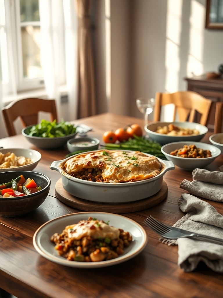 Serving and storage tips for Vegan Lentil Shepherd's Pie